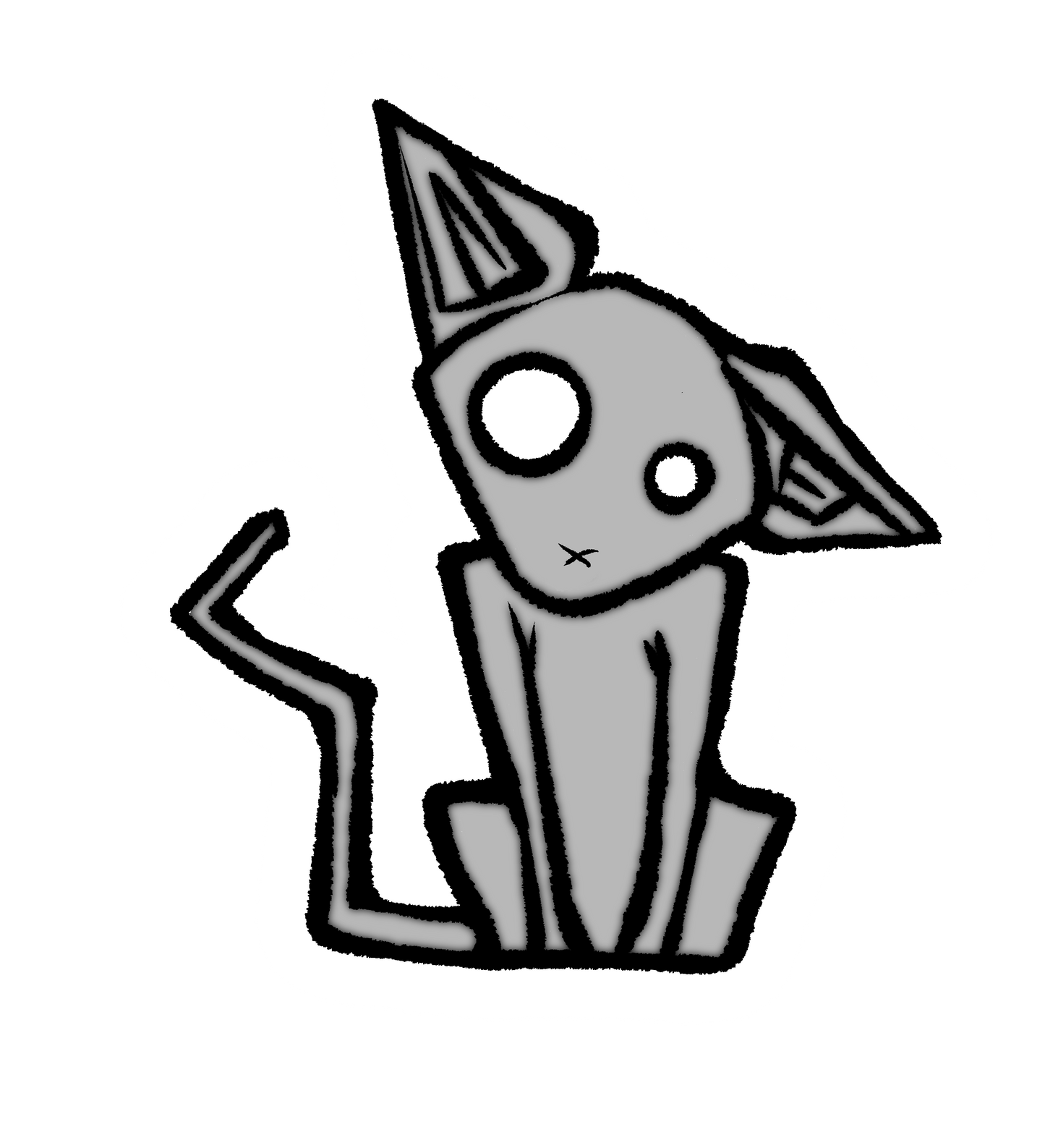 EDGY Hairless Cat - Sticker