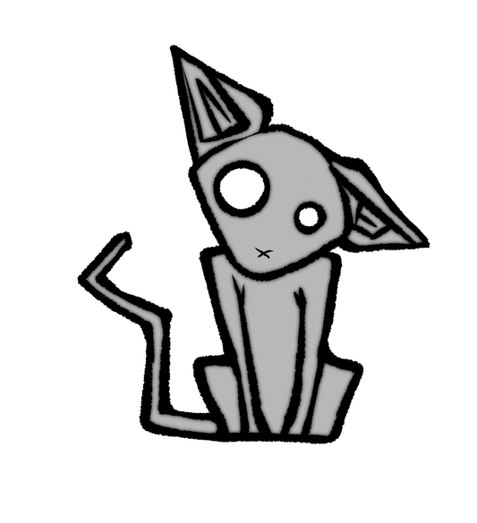 EDGY Hairless Cat - Sticker