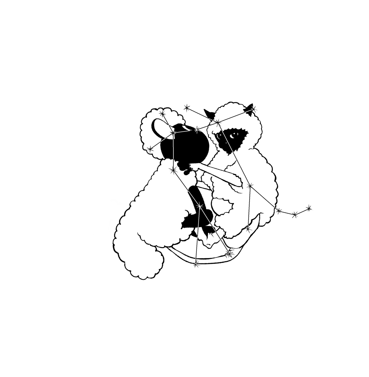 Hairless Cat Zodiac Stickers